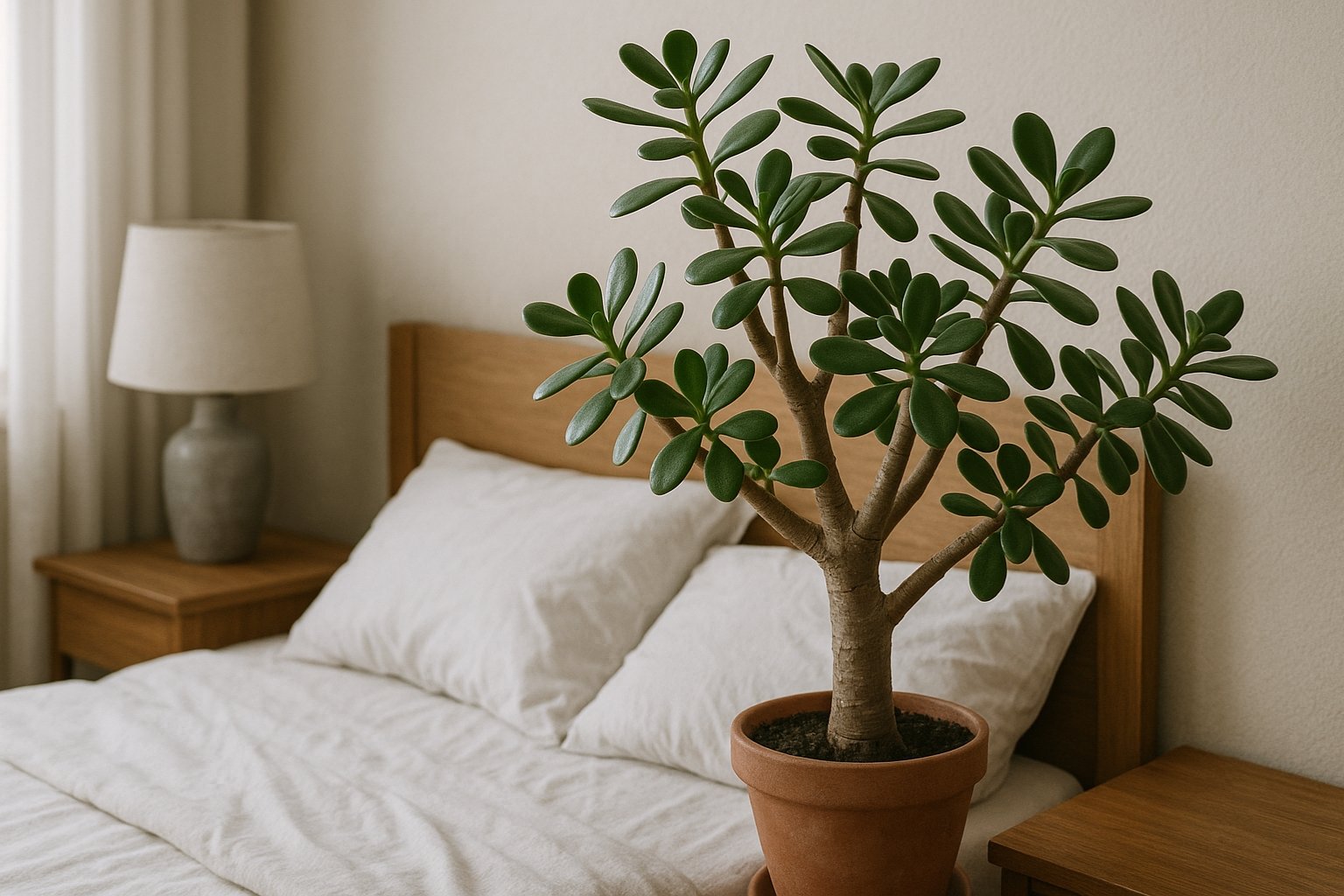 Arbre de jade dans une chambre