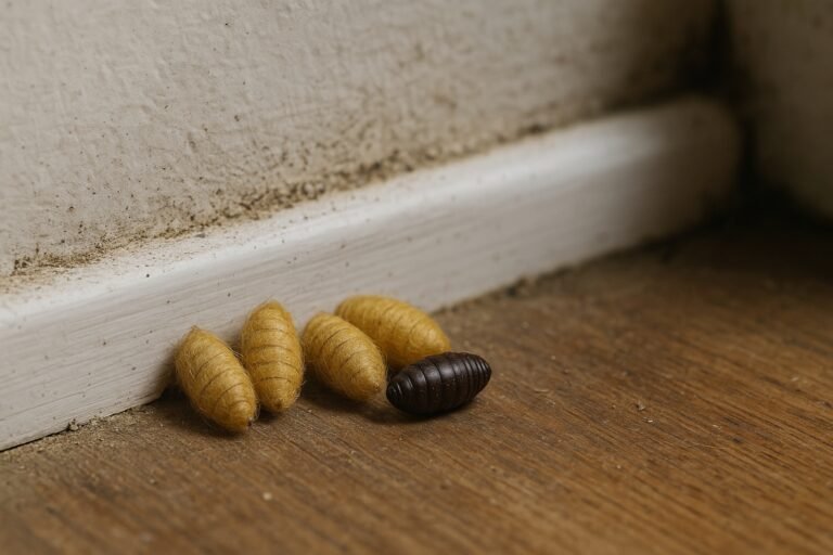 Cocons de mouche à la maison