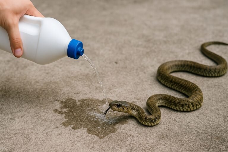 Javel contre les serpents