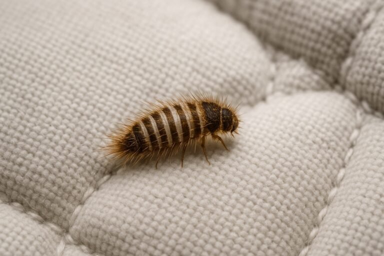 Larve d'anthrène matelas