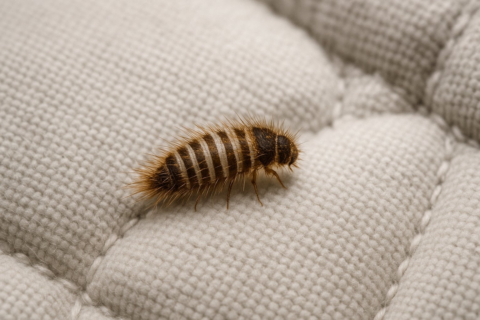 Larve d'anthrène matelas
