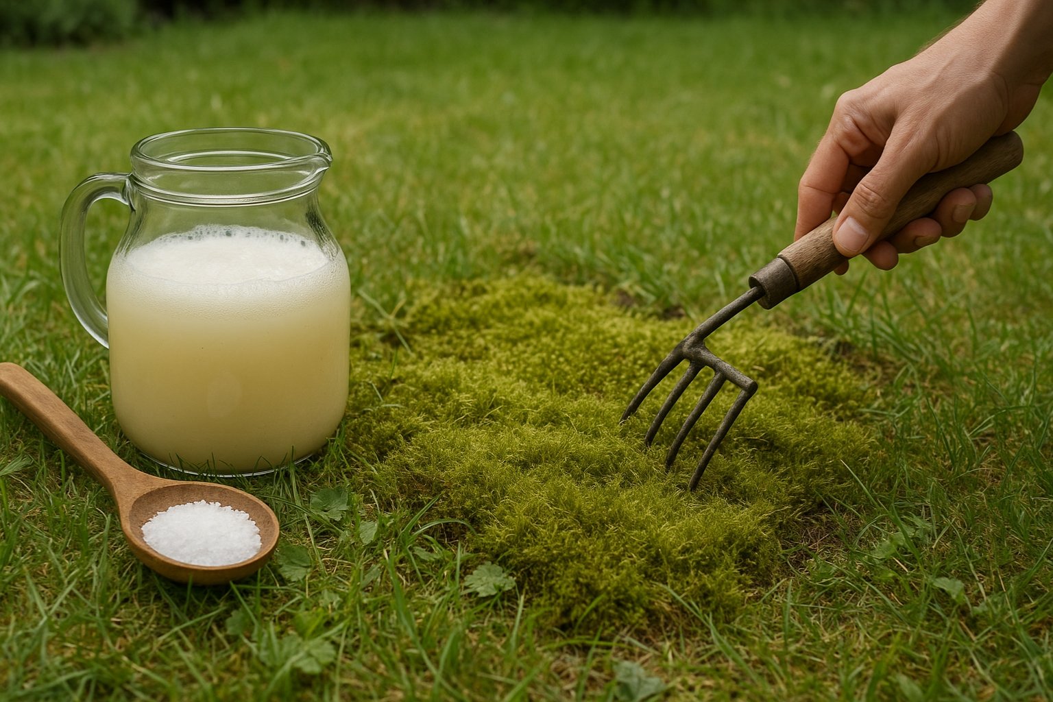 Remède de grand-mère pour enlever la mousse dans la pelouse