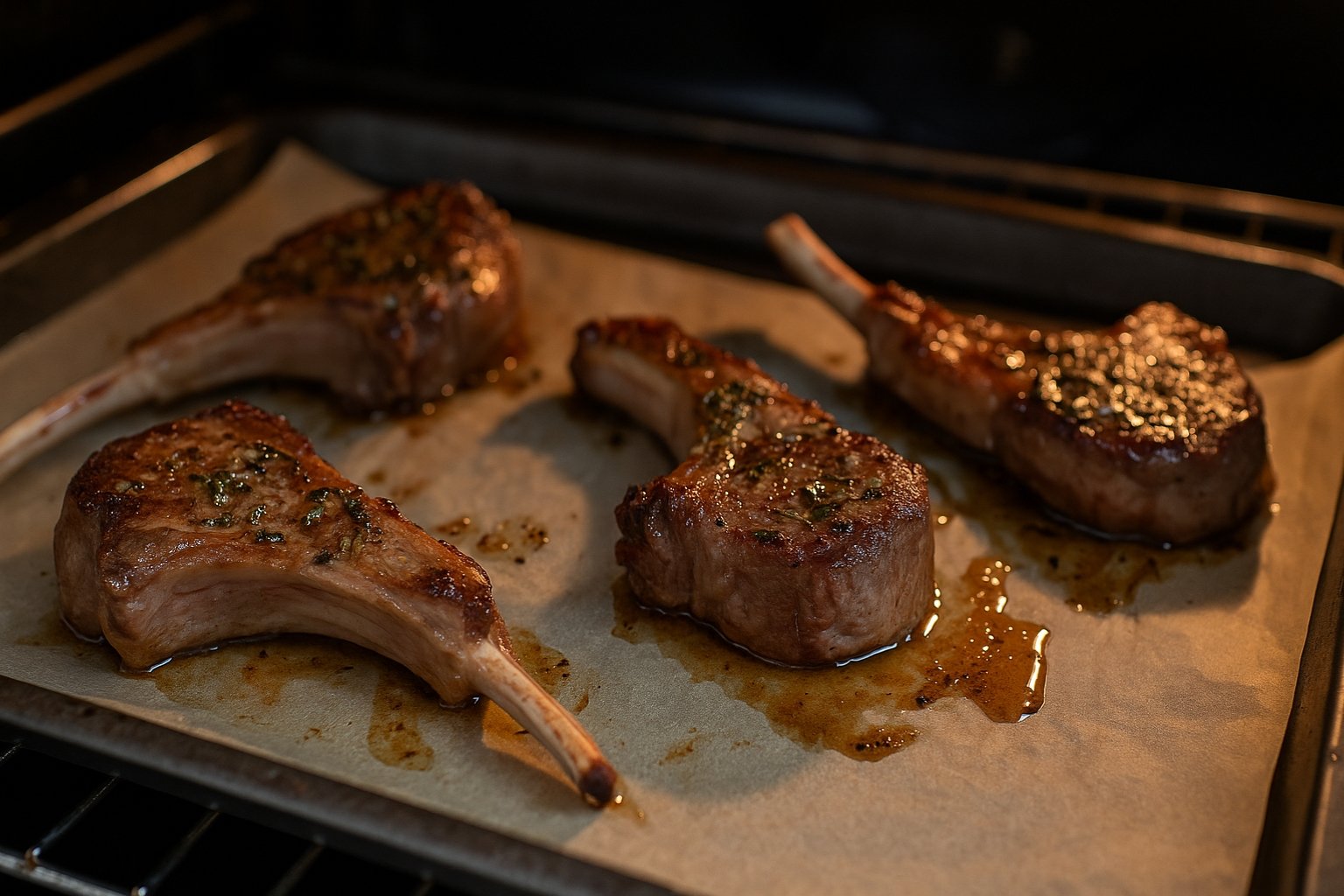 Temps de cuisson côtelette d'agneau au four