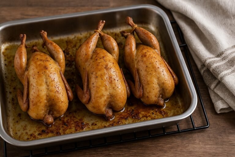 Temps de cuisson des cailles au four