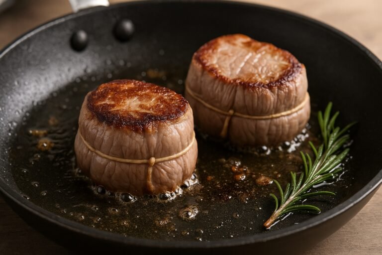 Temps de cuisson grenadin de veau à la poêle