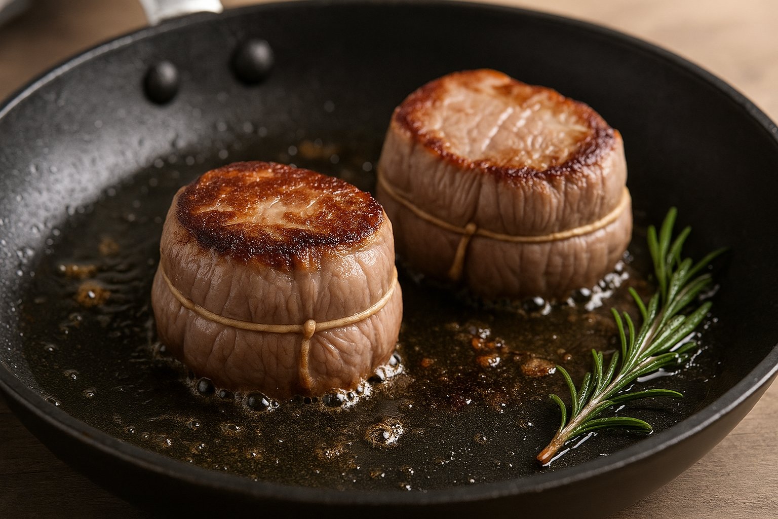 Temps de cuisson grenadin de veau à la poêle