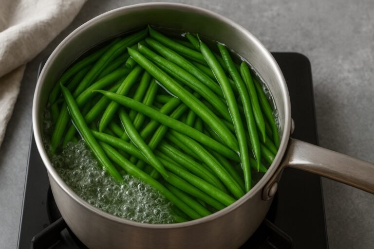 Temps de cuisson pour les haricots verts