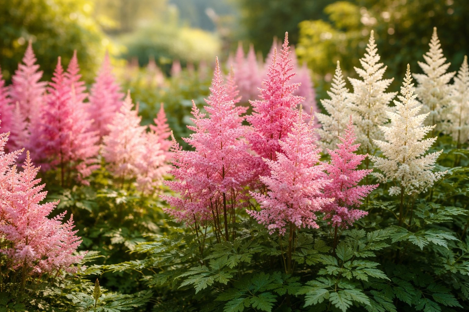 Astilbe rose blanche
