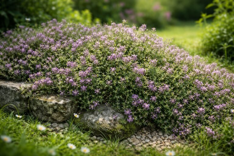 Thym serpolet envahissant