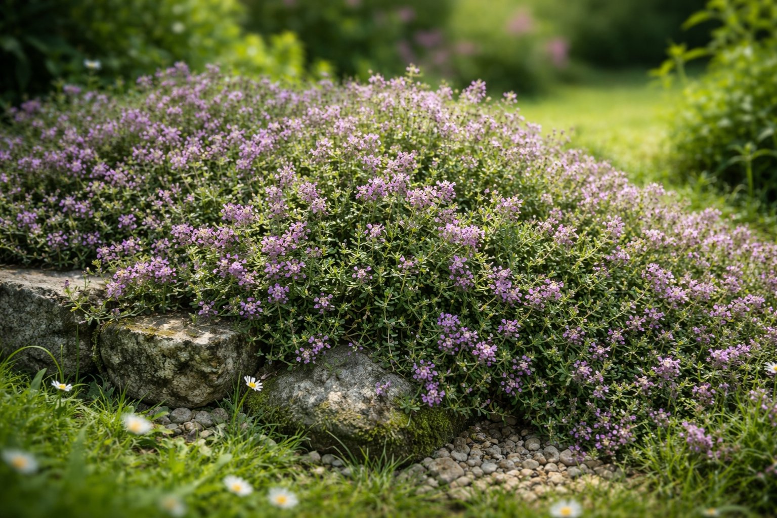 Thym serpolet envahissant