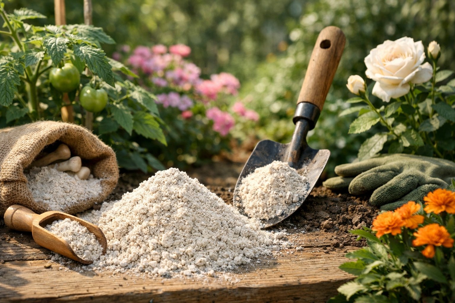 engrais poudre d'os au jardin