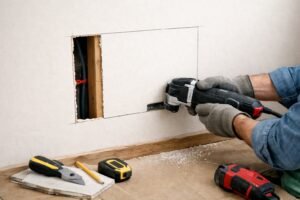 Comment découper du placo déjà posé