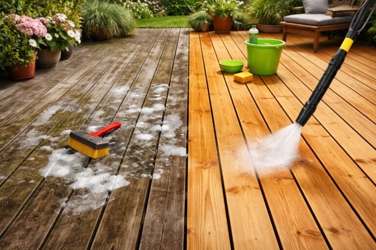 Comment dégriser une terrasse bois