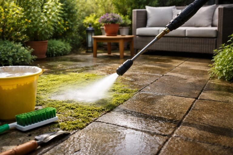 Comment enlever la mousse sur une terrasse