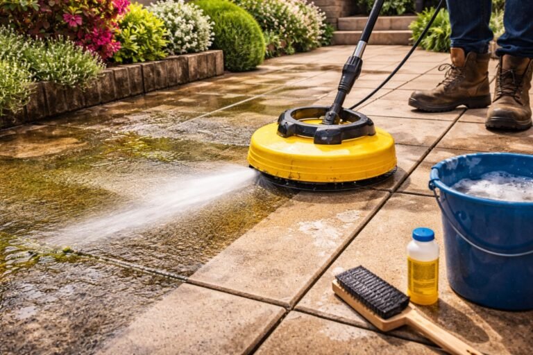 Comment nettoyer une terrasse en béton
