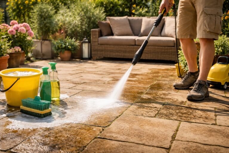 Comment nettoyer une terrasse en pierre