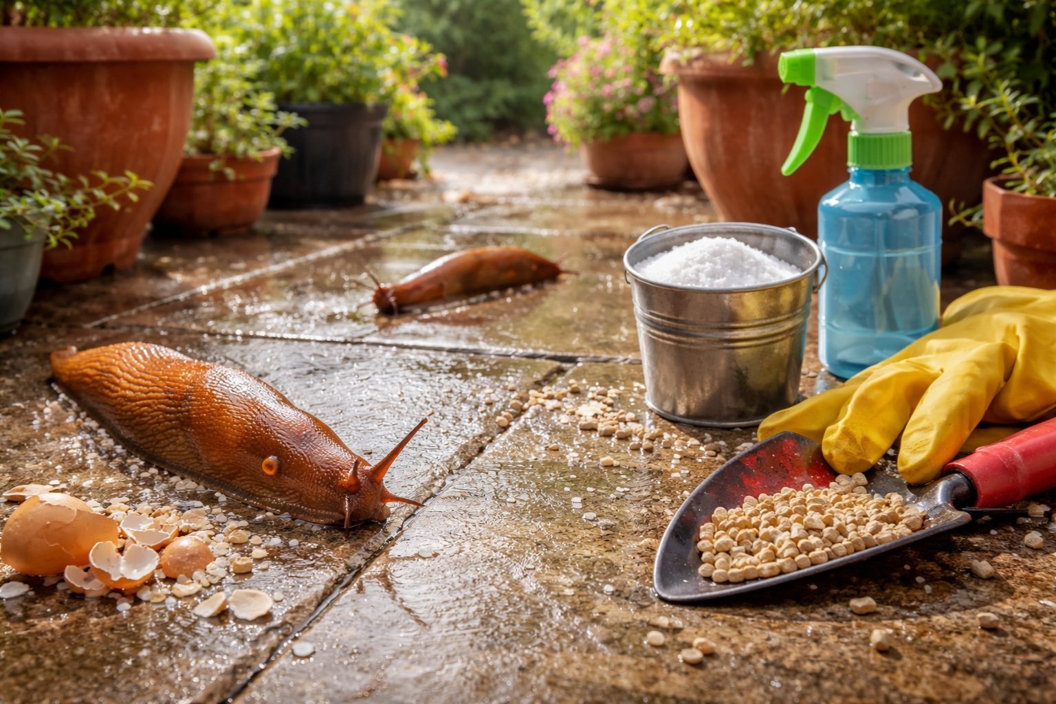 Comment se débarrasser des limaces sur terrasse