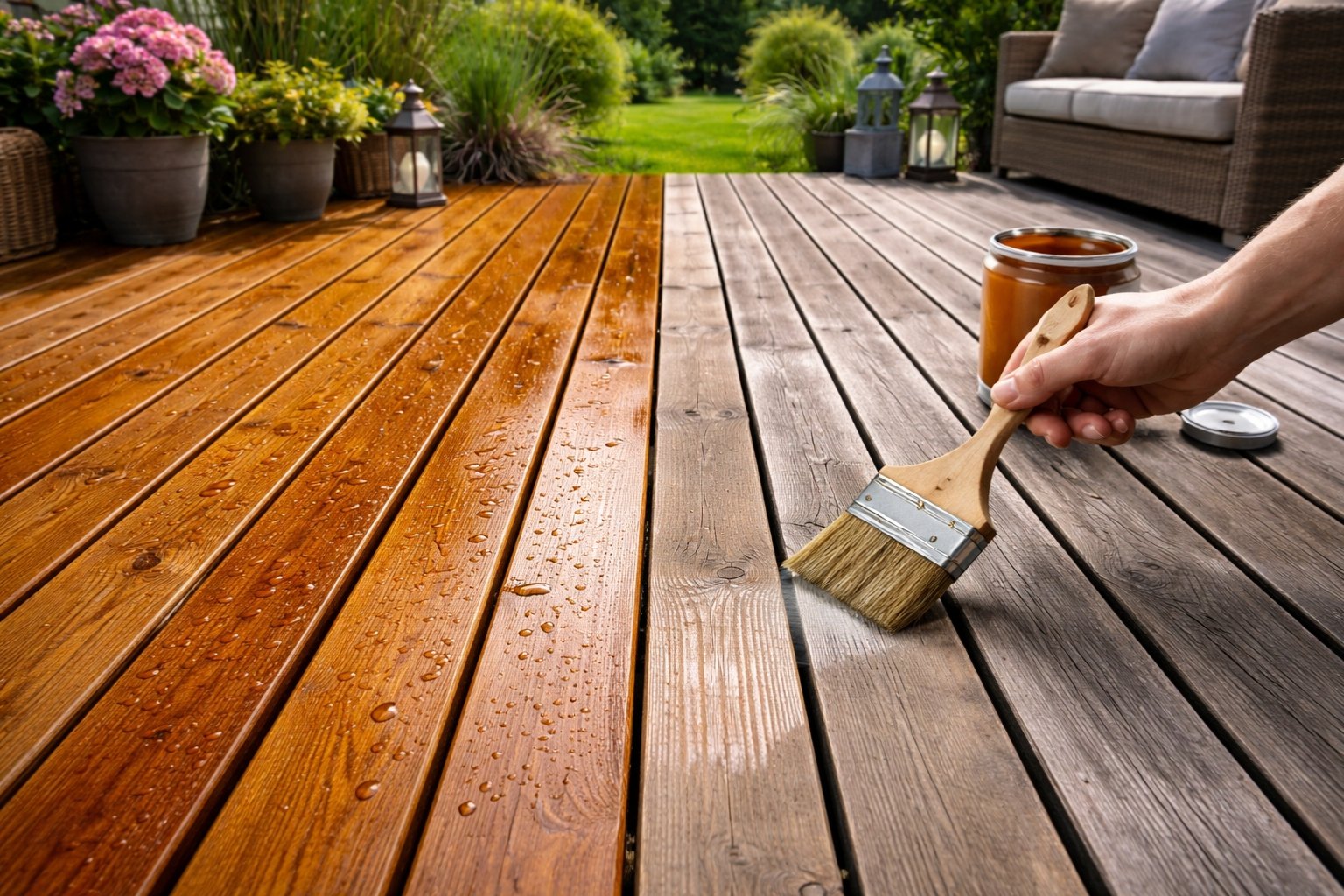Faut-il mettre un saturateur sur une terrasse en bois
