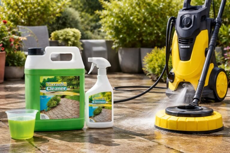 Quel produit mettre dans un Kärcher pour nettoyer terrasse