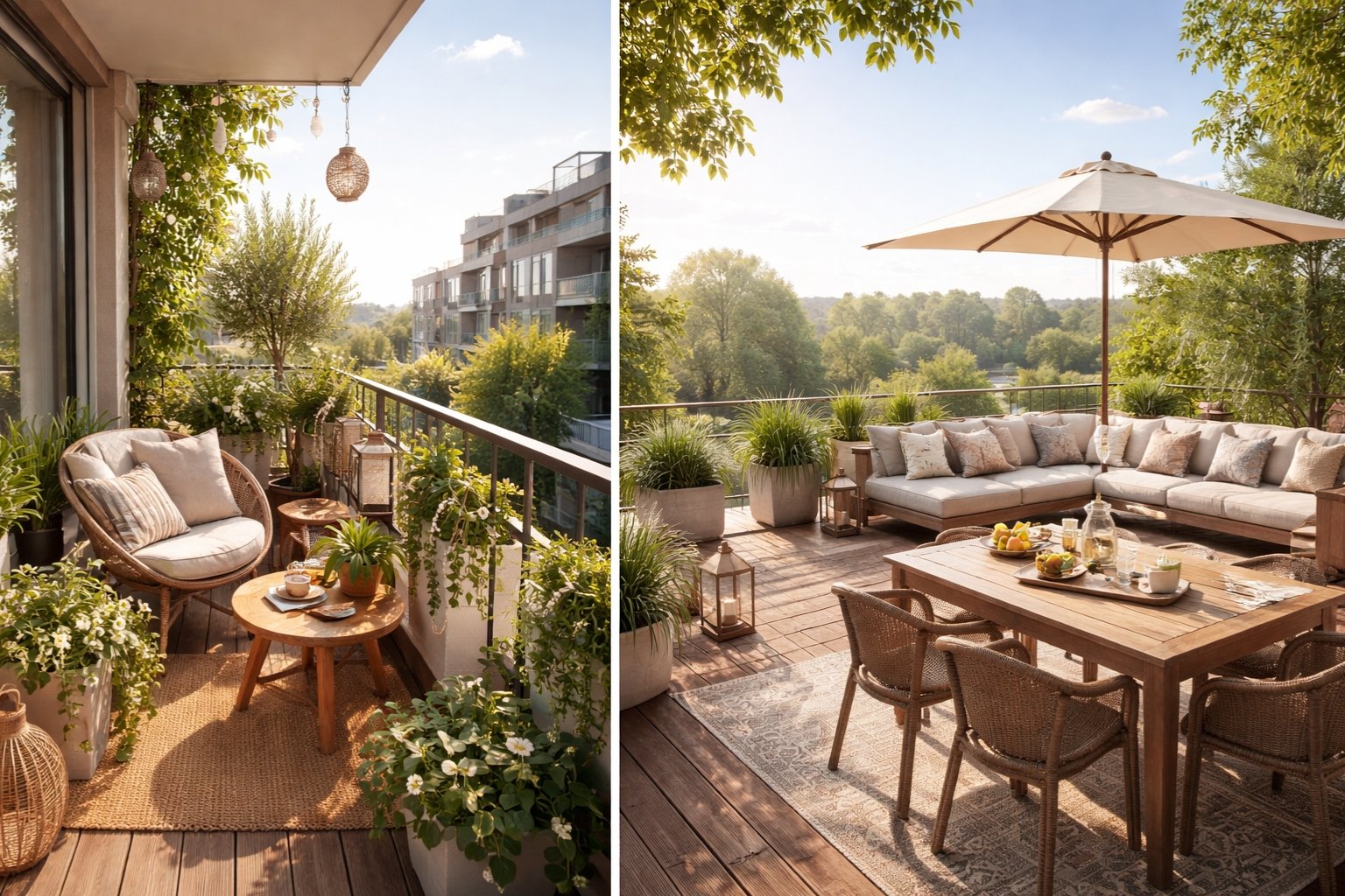 Quelle est la différence entre un balcon et une terrasse