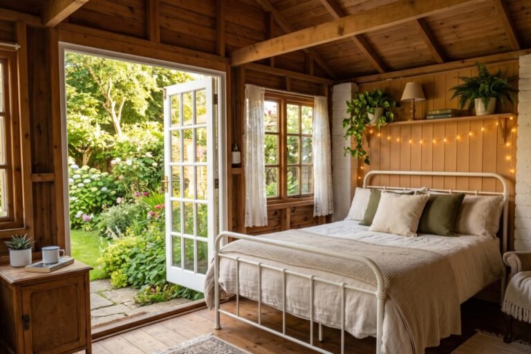 Comment aménager un abri de jardin en chambre