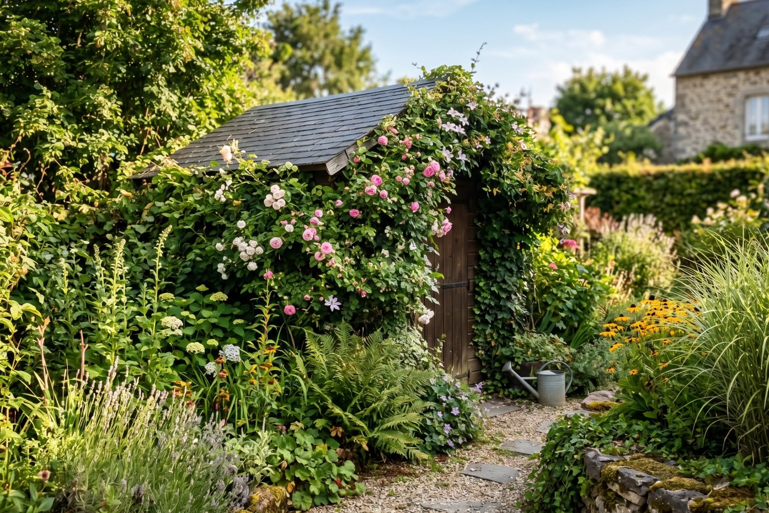 Comment cacher un abri de jardin