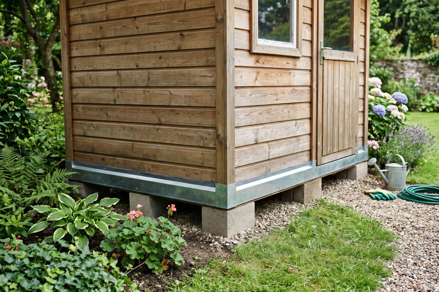 Comment protéger le bas d'un abri de jardin