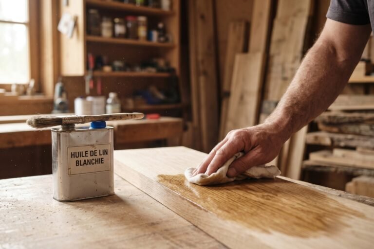 Huile de lin sur bois combien de temps prévoir pour le séchage